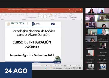 DOCENTES DEL ITAO PARTICIPAN EL CURSO DE INTEGRACION DOCENTE AGO-DIC 2021