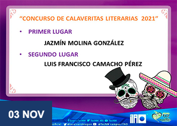 EL ITAO REALIZÓ EL CONCURSO DE CALAVERITAS LITERARIAS 2021